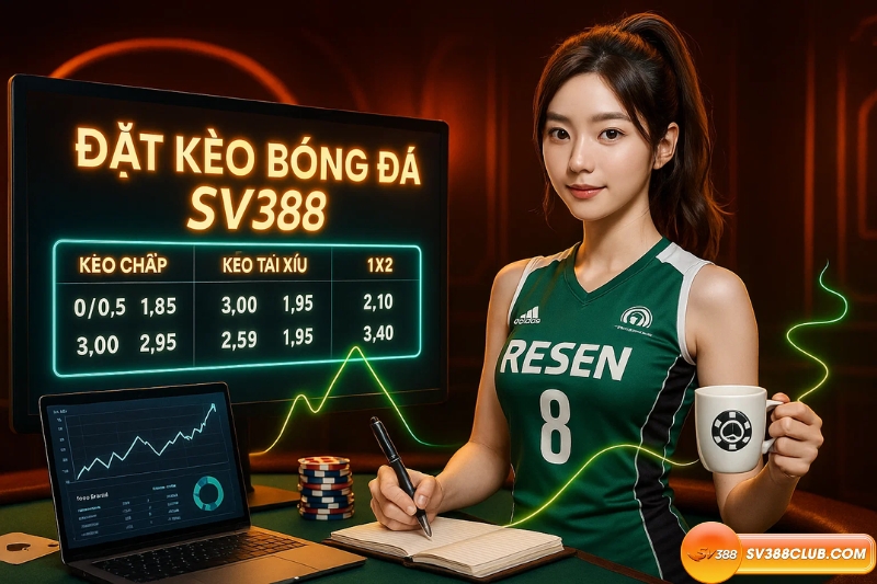 Giao diện đặt kèo bóng đá tại SV388 – Nơi mọi cao thủ thỏa sức bung kỹ năng phân tích trận đấu.